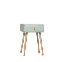 NACHTTISCH MIT 1 SCHUBLADE Tai Grün 40 cm x 61 cm - Grün, Holzwerkstoff (40/61/36cm)