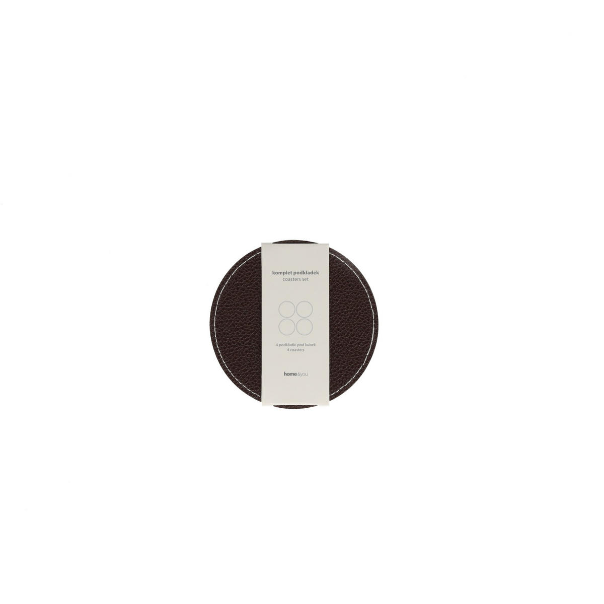 UNTERSETZER-SET Olevia - Dunkelbraun, Kunststoff (10/10cm) - home&you