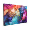 LEINWANDBILD Marmor - Bunt - Abstrakt Groß 140x90 cm - Multicolor, Textil (140/90cm) - MuchoWow