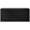 SIDEBOARD Rova Schwarz matt - Schwarz, Holzwerkstoff (166.5/75.5/35cm) - Vladon