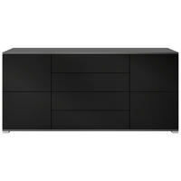 SIDEBOARD Rova Schwarz matt - Schwarz, Holzwerkstoff (166.5/75.5/35cm) - Vladon