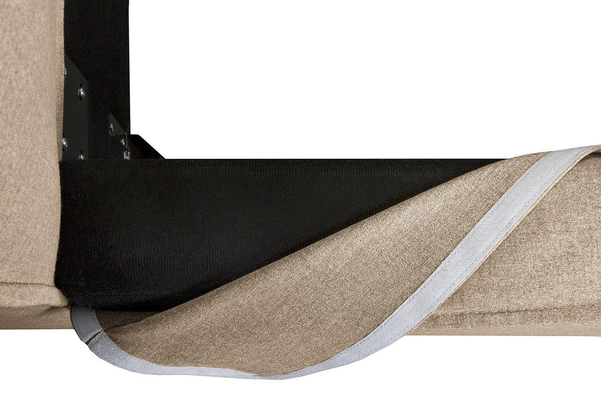 WECHSELBEZUG für Polsterbett - Beige, Textil (220/200cm) - home24