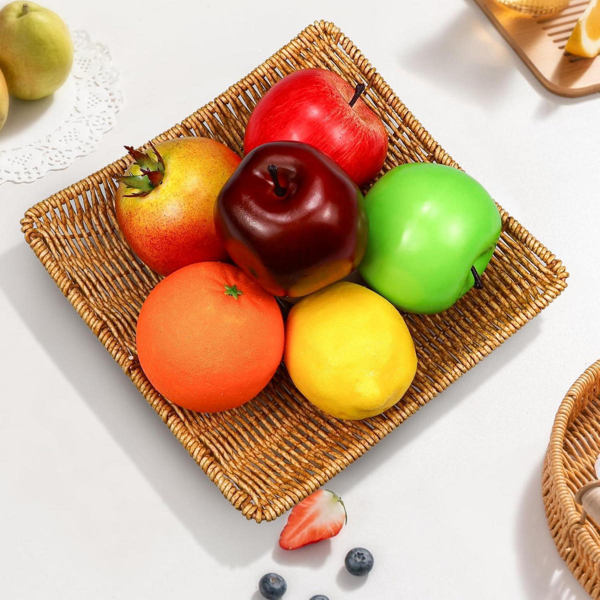 DEKO Obst Set 6-teilig Schaumstoff - Multicolor, Kunststoff (8.5cm)