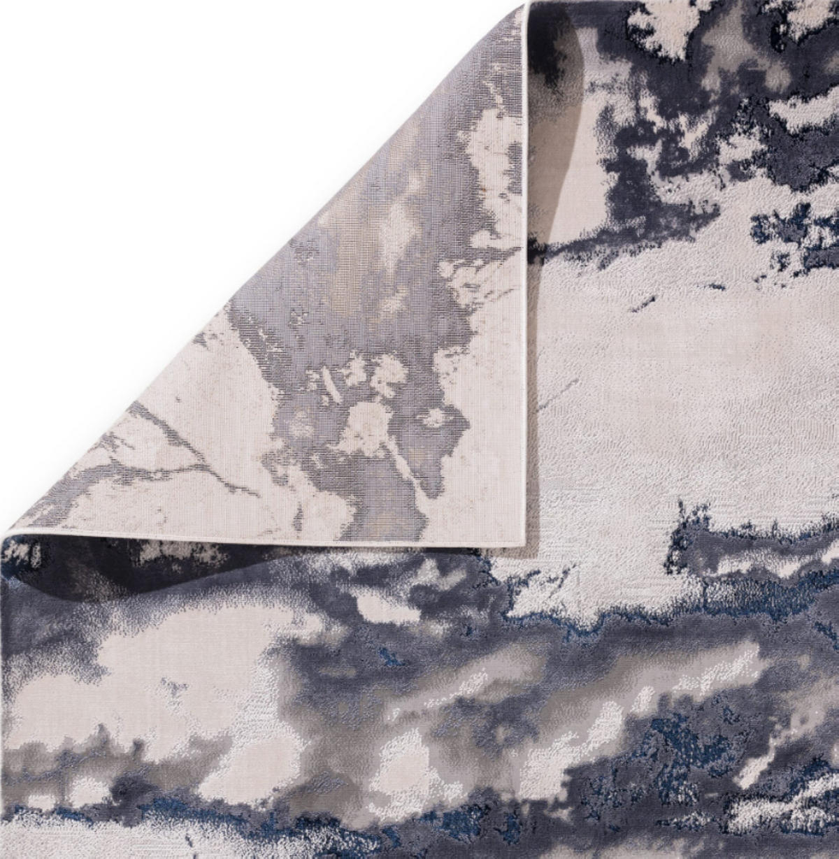 TEPPICH modern Wohn-/Schlafzimmer TORNADO Blau 120 x 170 cm - Blau, Textil (120/170cm) - Novatrend