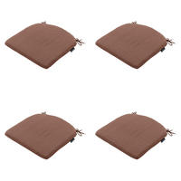 SITZKISSEN Panama - Braun - 46/48/4,5 cm - 4er-Set - Braun, Textil (48/4/46cm) - Madison