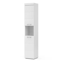 KÚPEĽŇOVÁ SKRINKA Luna biely 37 x 190 cm - biela, kompozitné drevo (37/190/32.6cm) - Vicco