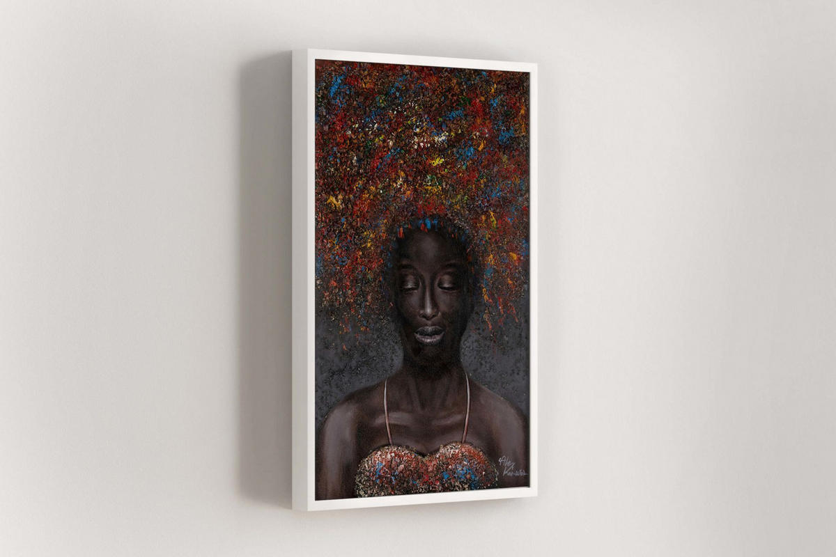 ACRYLBILD HANDGEMALT 60/90 cm - Multicolor, Holz/Textil (1.3/90cm) - KUNSTLOFT