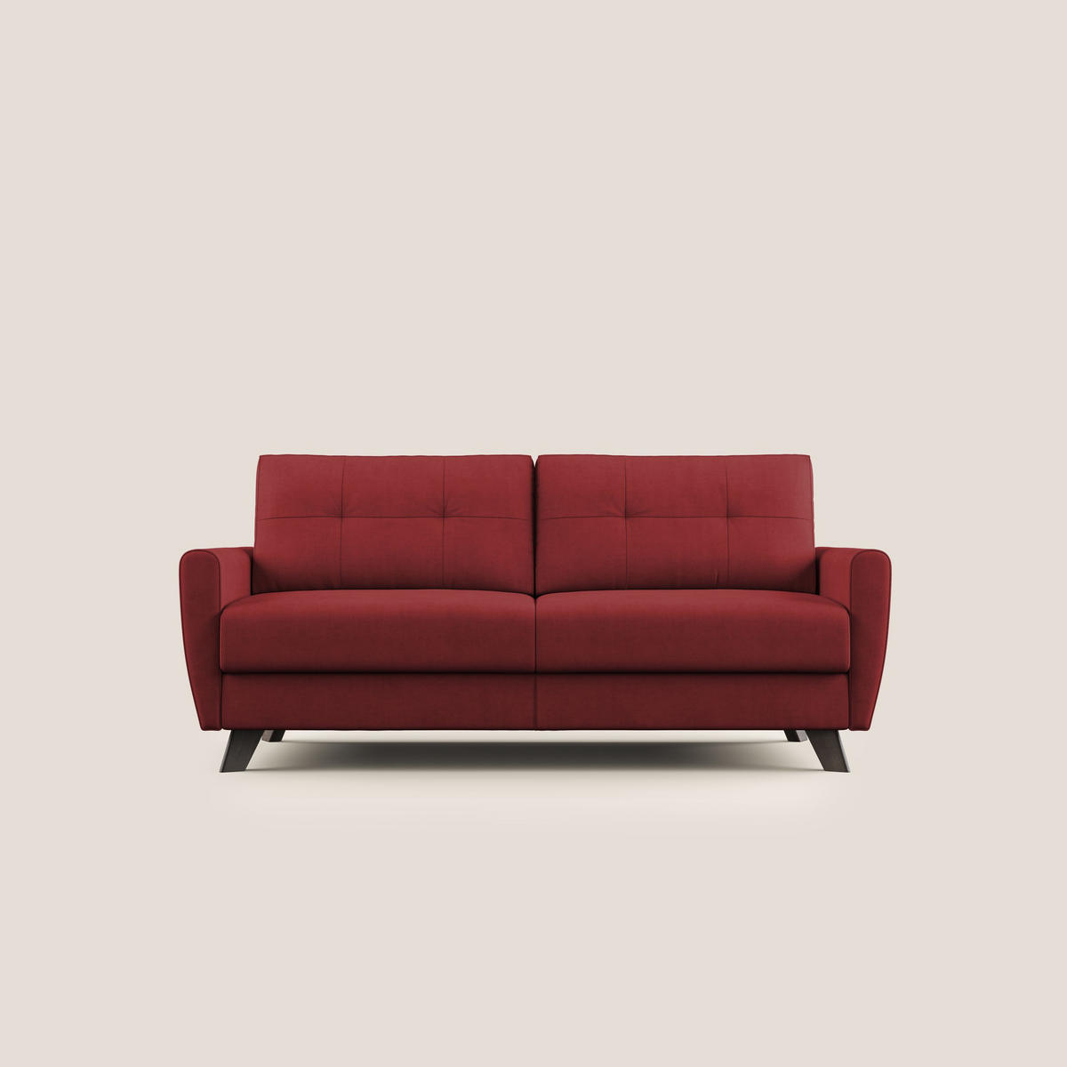 SCHLAFSOFA Callisto - Rot, Textil (208/97/96cm) - Divani.store