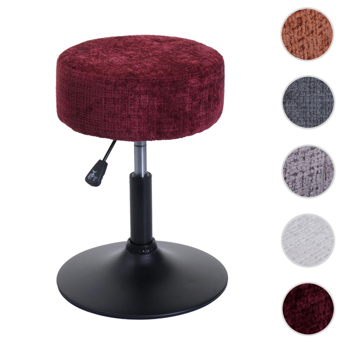 HOCKER Bordeaux - Bordeaux, Textil (37/57/37cm) - MCW