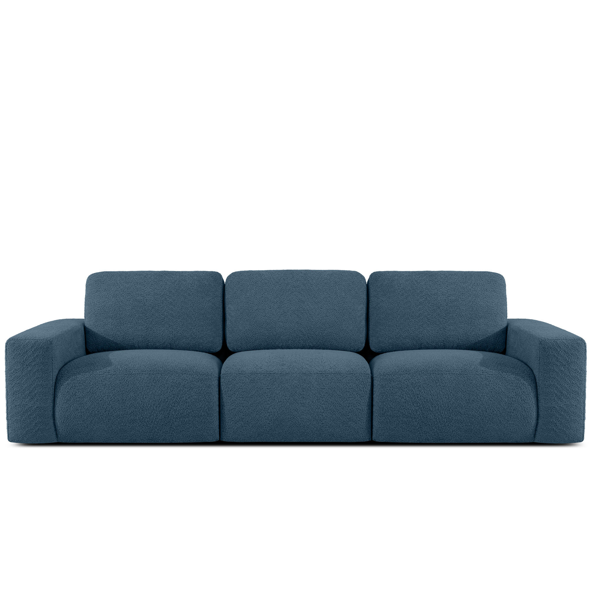 3-SITZER SOFA ZUCCO, Dunkelblau - Dunkelblau, Holz/Holzwerkstoff (292/85/100cm) - KONSIMO®