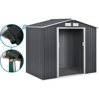 METALL-GARTENHAUS vegas - Grau, Metall (203/185/117cm) - Habitat Garten