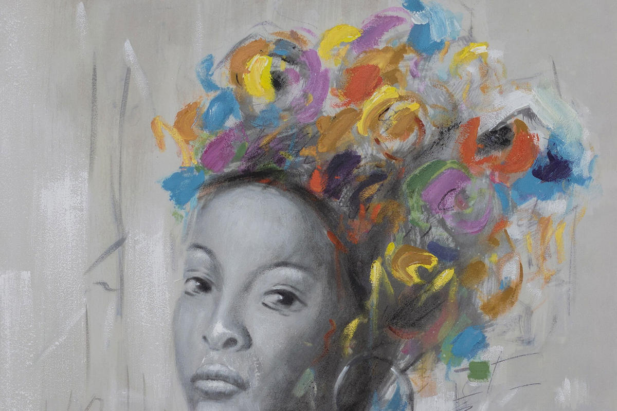 ACRYLBILD HANDGEMALT 75/100 cm - Multicolor, Holz/Textil (1.4/100cm) - KUNSTLOFT