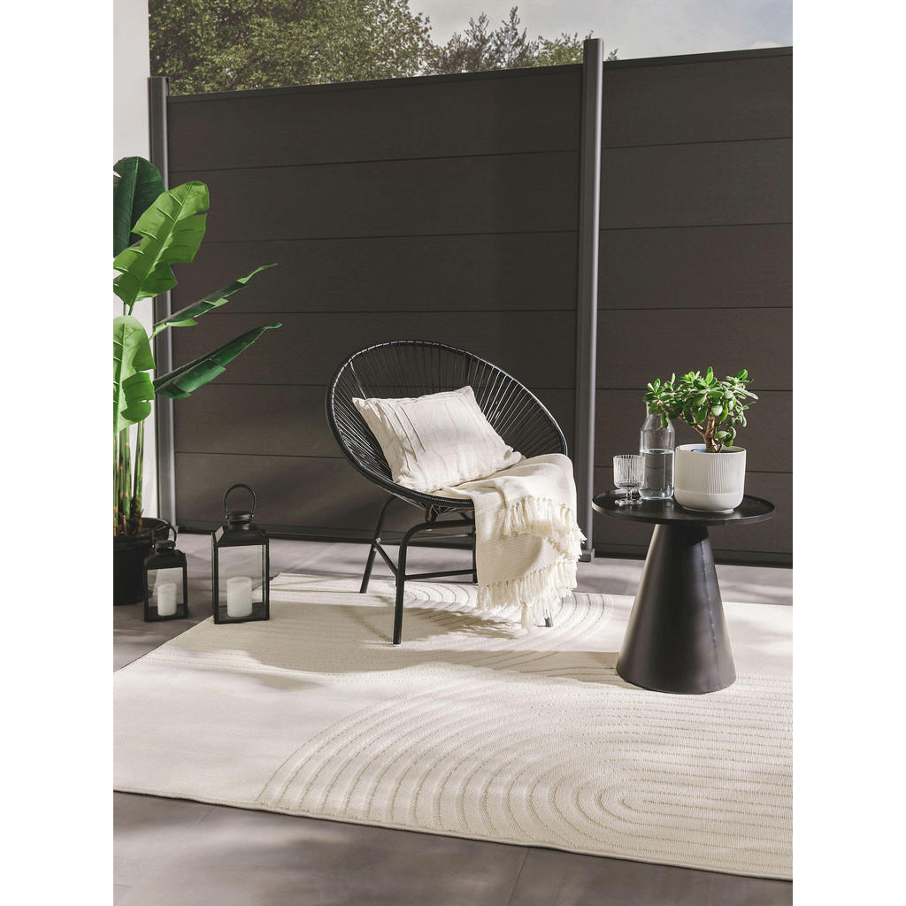 Thumbnail - benuta Pop Outdoorteppich, Creme, Textil, Rechteckig, 200x290 cm, Oeko-Tex® Standard 100, wasserabweisend, Teppiche & Bö...