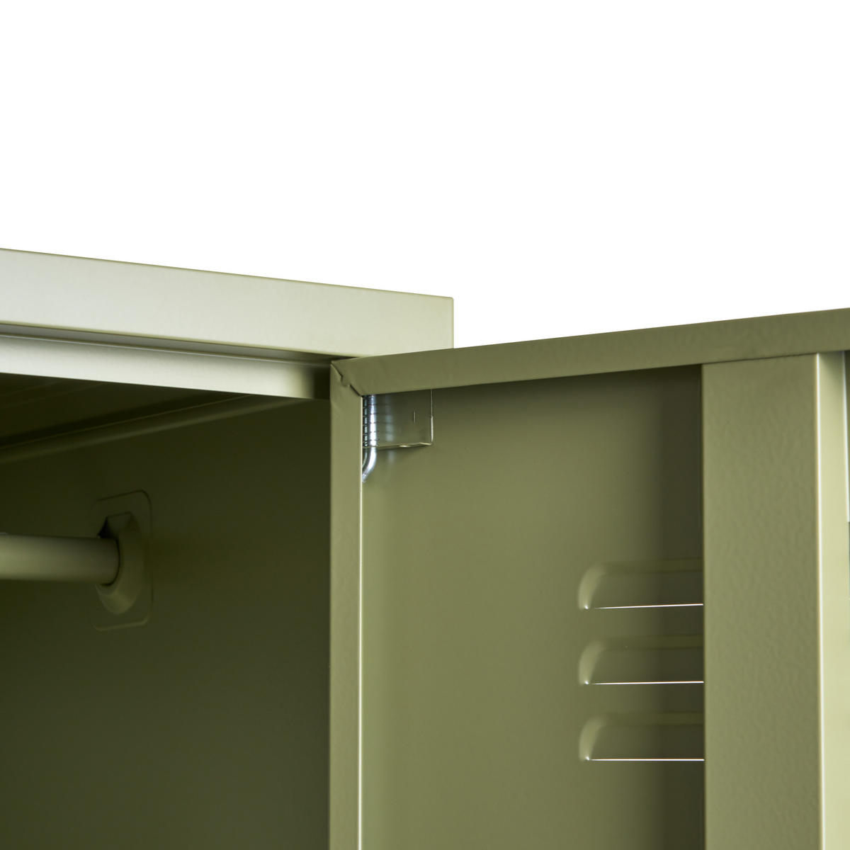 BÜROSCHRANK Metall Grün Frome - Grün, Metall (38/185/50cm) - Beliani
