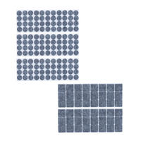 180XFILZGLEITER - Grau, Textil (3/3cm) - Relaxdays