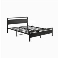 METALLBETT 140/200 cm DE-33024 mit Lattenrost und Stauraum Schwarz - Schwarz, Metall (140/200cm) - ComfortXL