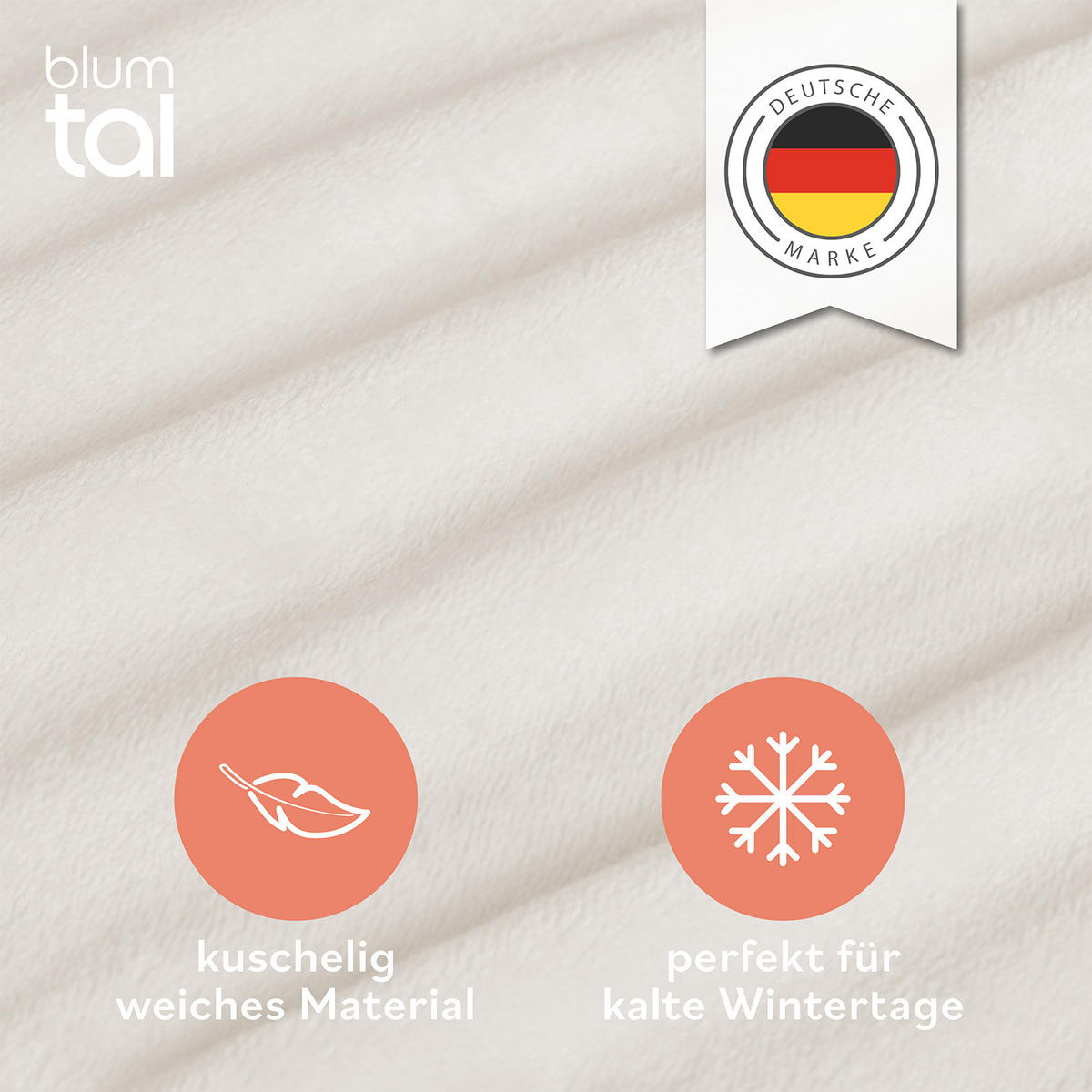 SPANNBETTLAKEN Cashmere Touch 180x200 cm Plüsch Ivory - Weiß - Sonoma Eiche, Textil (200/180cm) - Blumtal