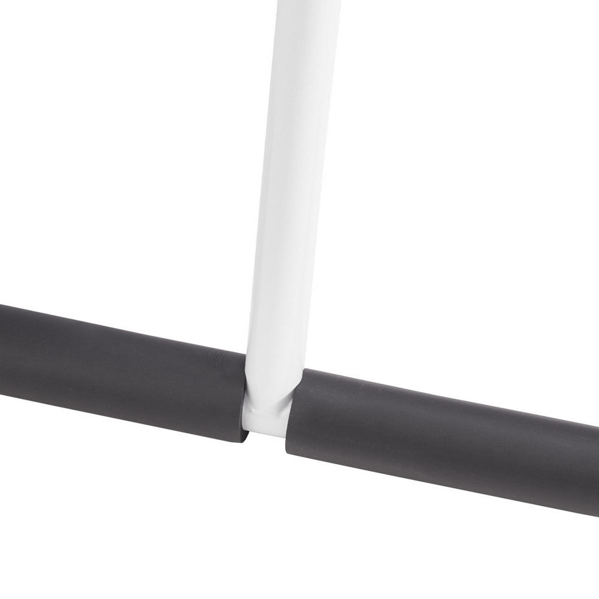 DECKENHAKEN 2 Stück T-förmige in Silbergrau Vielseitig einsetzbar Belastbarkeit 43,5 x 29 cm - Weiß, Metall (29/1/43.5cm) - Livingandhome