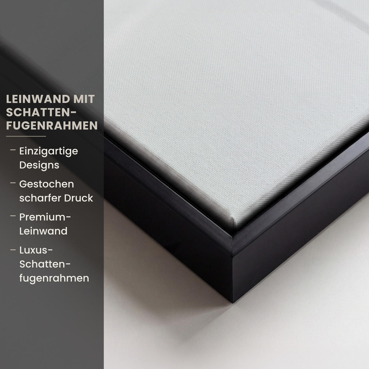 LEINWAND Bilder mit Rahmen - Kunst - Grau - Gold - Abstrakt - 80x120 - Dunkelgrau, Textil (80/120cm) - MuchoWow