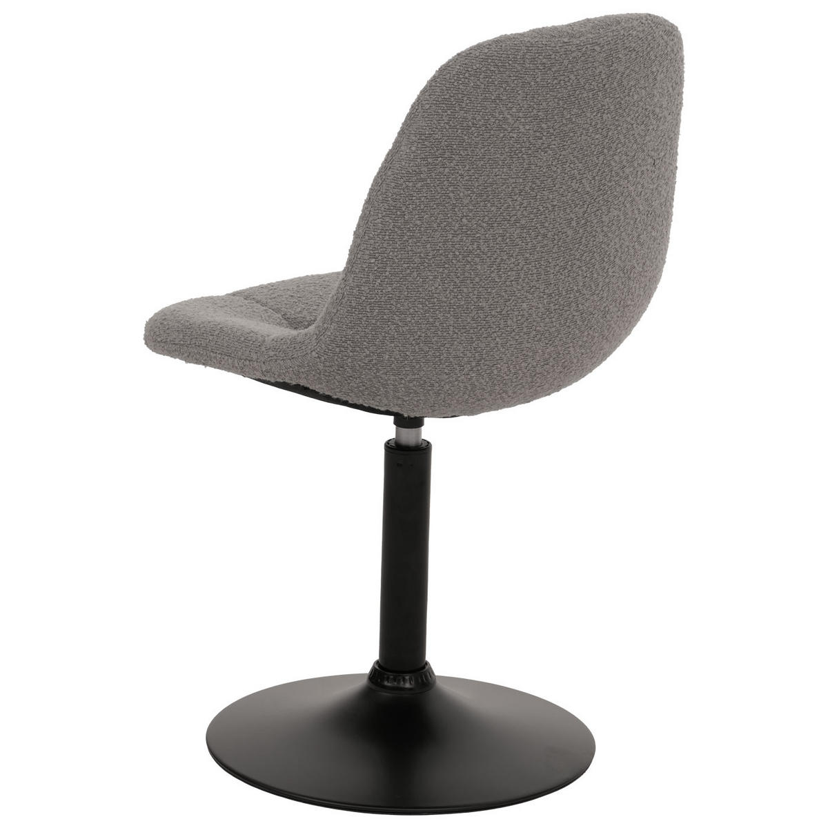 ESSZIMMERSTUHL 83x47x43cm Sitzhöhe 47cm Stahl Stoff/Textil Bouclé Grau - Grau, Textil (47/83/43cm) - CHEFGASTRO