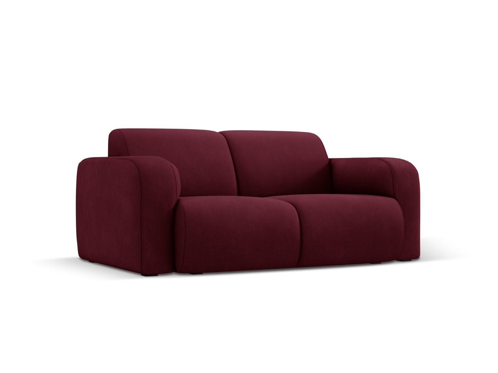 SOFA Molino aus strukturiertem Stoff burgundfarben 2 Sitzplätze - Bordeaux, Textil (95/72/170cm) - Micadoni