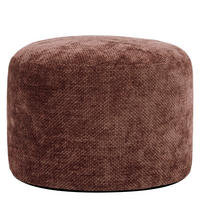 POUF aus Chenille Milano - Bordeaux, Textil (55/35/55cm) - icon