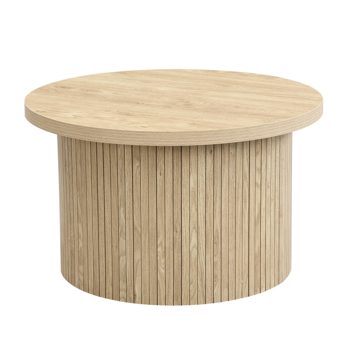 COUCHTISCH 66/40 cm Natur aus MDF mit platzsparender Funktion - Naturfarben, Holzwerkstoff (66/66/40cm) - OKMYHOME