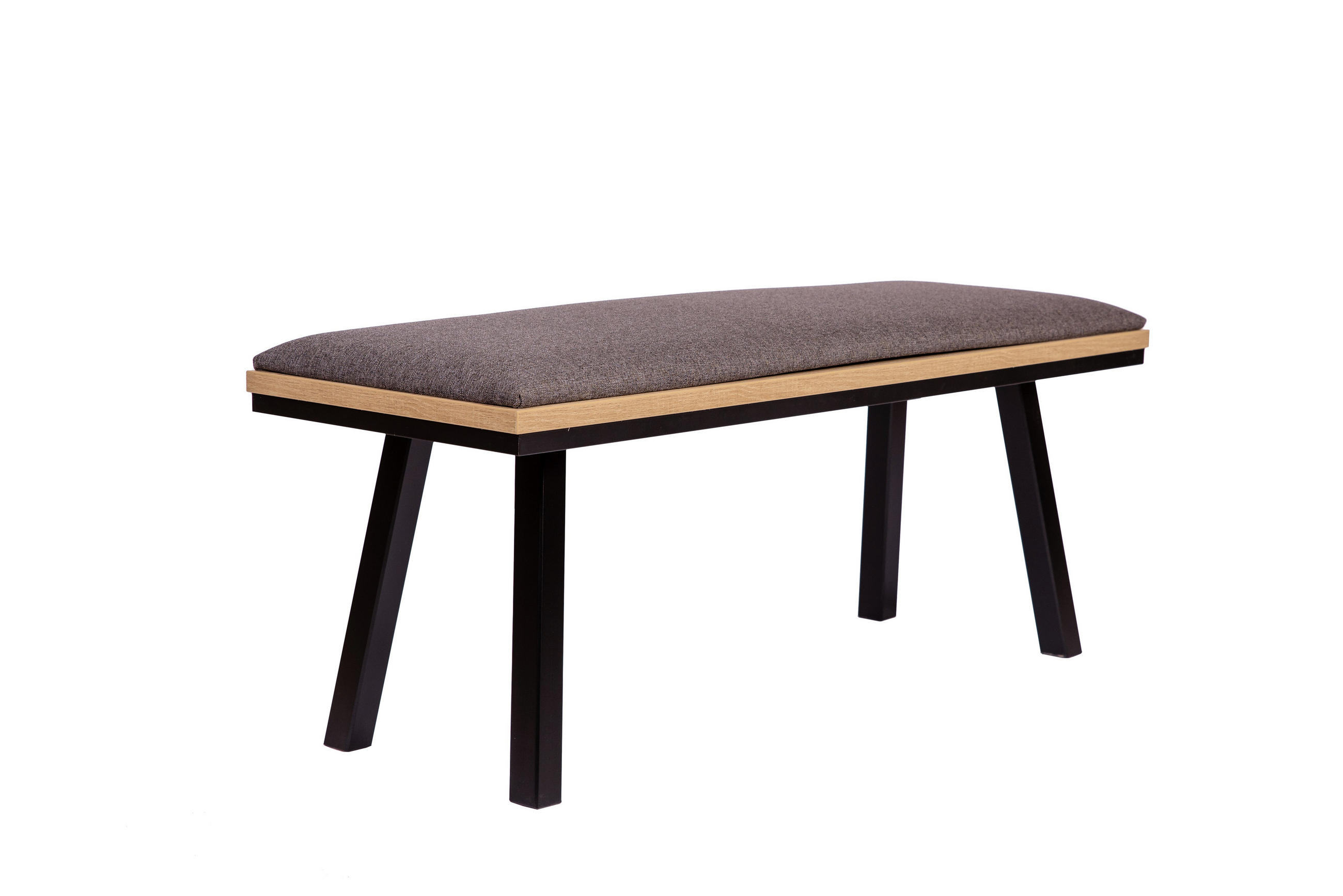 Kundler Home Garderobenbank Grau 45x49x125 cm