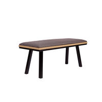 GARDEROBENBANK Die Elegante - Schwarz/Grau, Holz/Textil (45/49/125cm) - Kundler Home