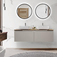 BADMÖBEL-SET 7-TLG. Puebla-56 - Beige, Holzwerkstoff (160/200/46cm) - Lomado