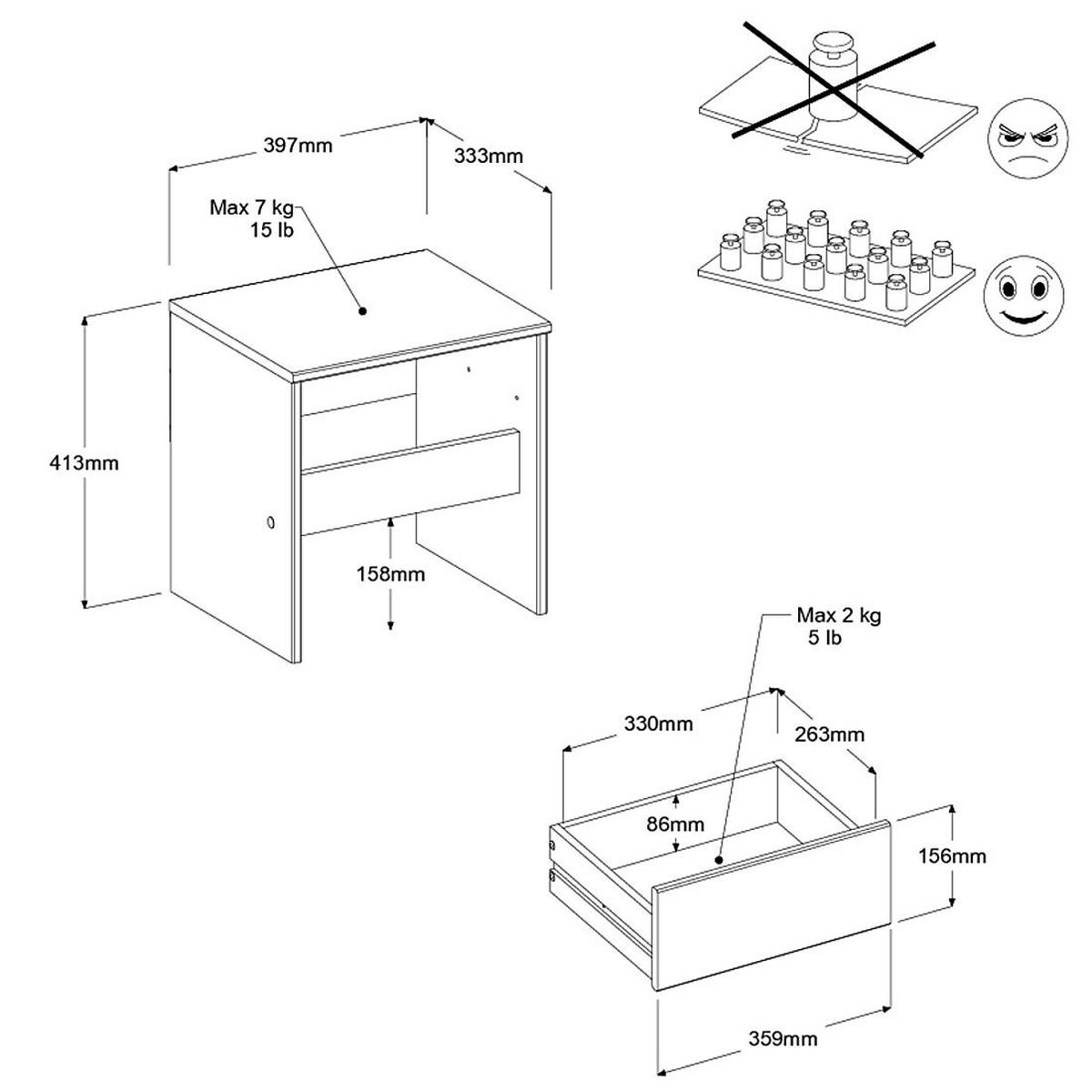 KINDERZIMMER weiß, grau oder rosa, Komplett-Set 4-teilig mit Stauraumbett 90x200 cm - Weiß, Holzwerkstoff (100/80/203cm) - Parisot Meuble