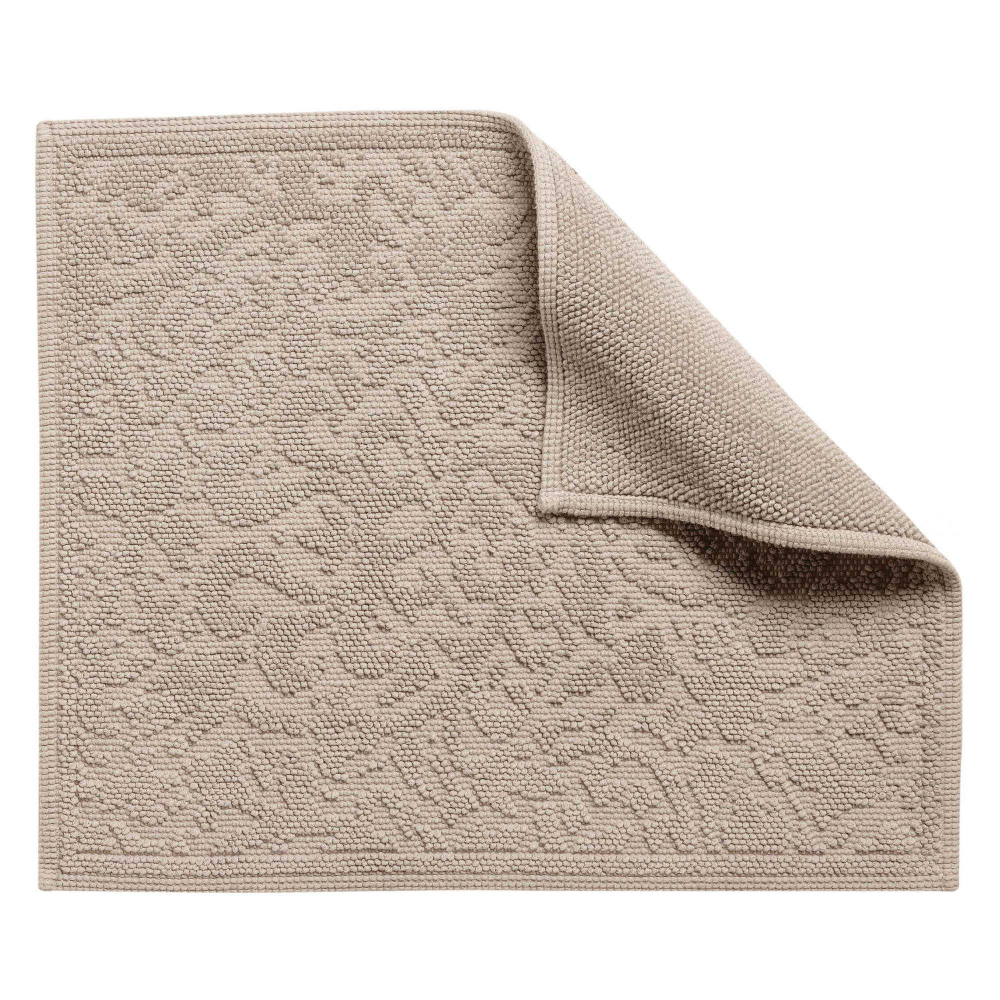 BADEMATTE Gilda leinen 54 x 64 cm - Braun, Textil (54/64cm) - Vivaraise