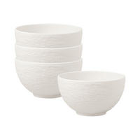 REISBOLS Manufacture Rock Blanc weiß ø 10,8 cm 4er Set - Weiß, Keramik (10.8cm) - Villeroy & Boch