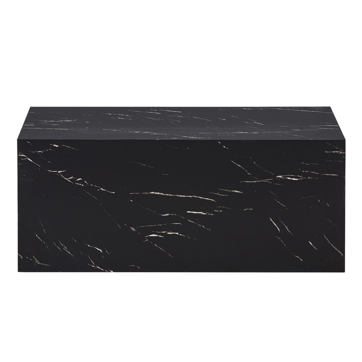 COUCHTISCH AMIRI L - Farbe: Schwarz, Größe: 95 x 40 x 50 cm - Schwarz, Holzwerkstoff/Textil (40/95/50cm) - Home Deluxe
