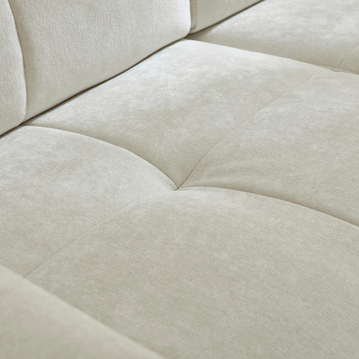 SCHLAFSOFA 3-sitzer mit express-Öffnung in stoff cameron 207/102/84 cm - Beige, Holz (207/84/102cm) - Calicosy