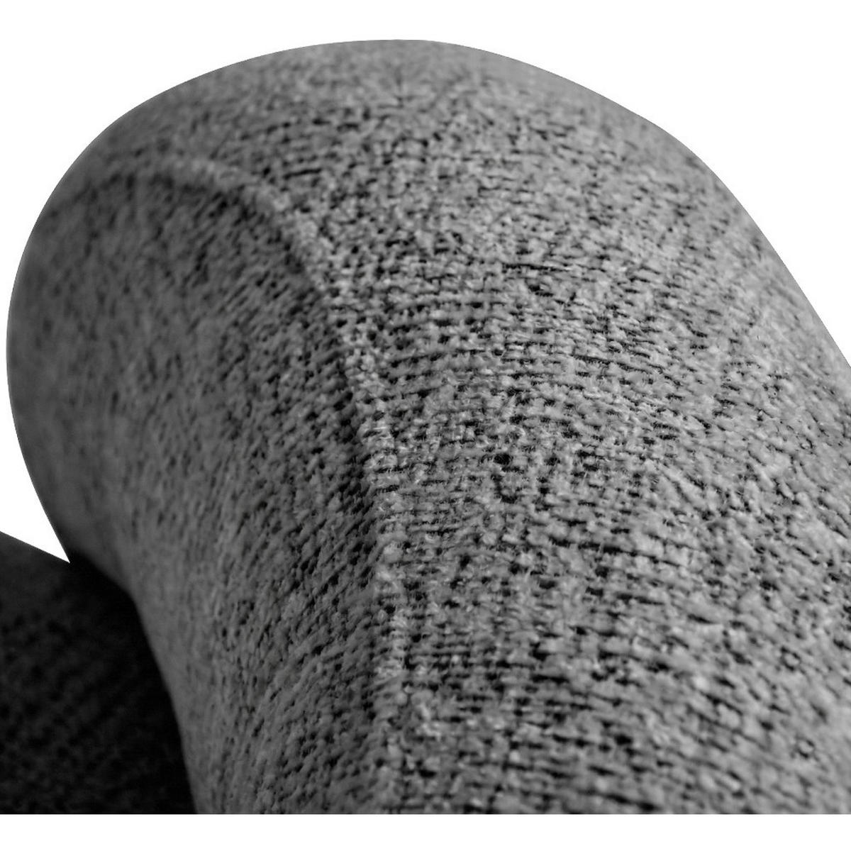 SESSEL Mao, Drehsessel mit runder Form, Dunkelgrau, Chenille-Stoff - Dunkelgrau, Textil (99/82/91cm) - Beautysofa