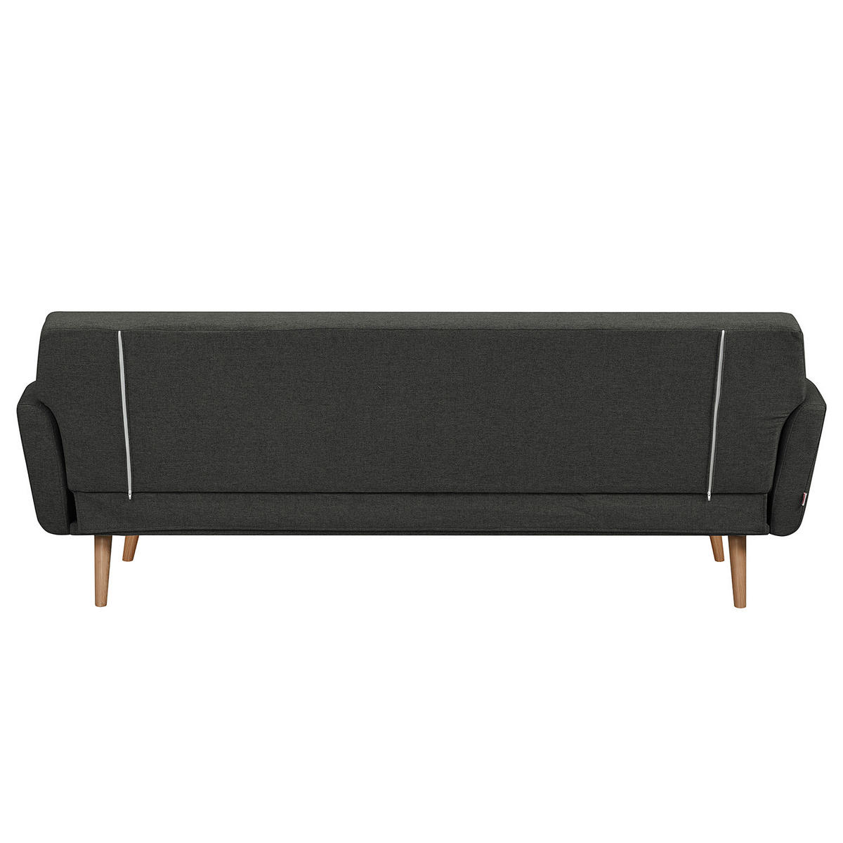 SCHLAFSOFA - Anthrazit, Holz/Birkenholz (212/79/85cm) - home24