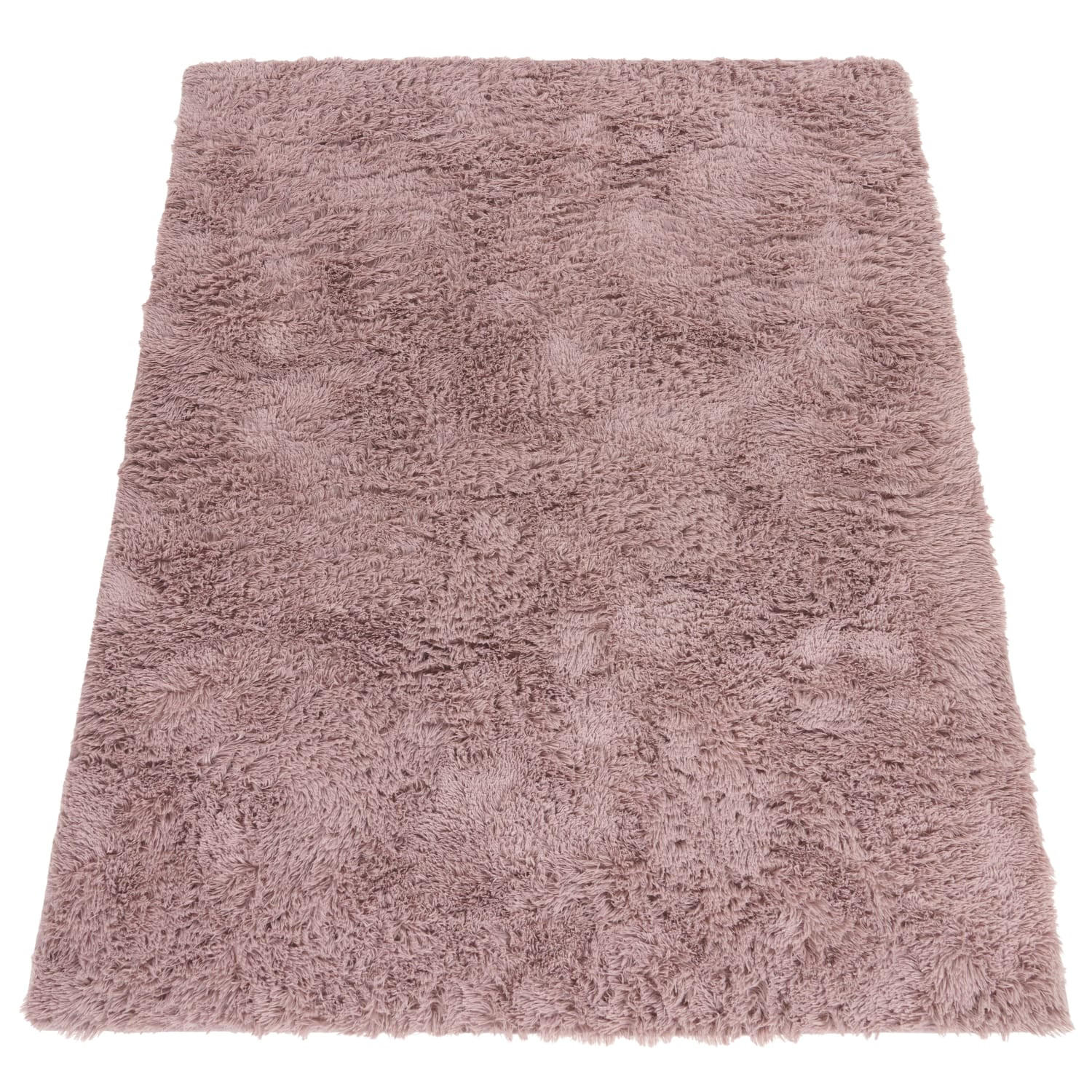 TEPPICH Hochflor Shaggy waschbar Unifarben Schlafzimmer schmutzabweisend Rosa Rechteckig 80x150 - Rosa, Textil (80/150cm) - KADIMA DESIGN