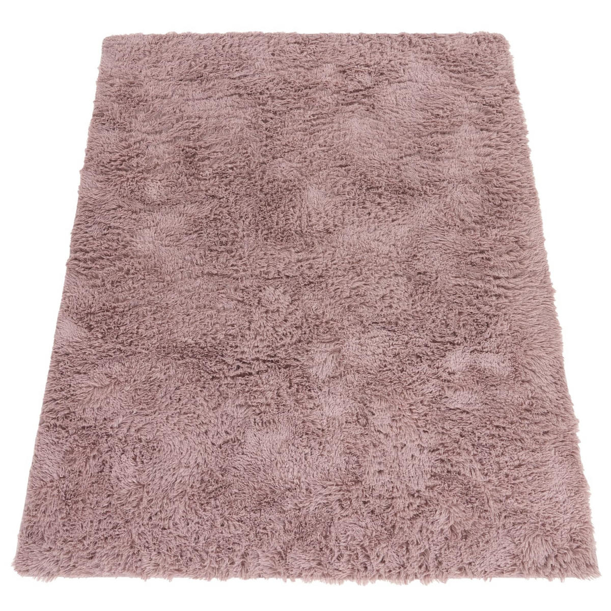 TEPPICH Hochflor Shaggy waschbar Unifarben Schlafzimmer schmutzabweisend Rosa Rechteckig 80x150 - Rosa, Textil (80/150cm) - KADIMA DESIGN