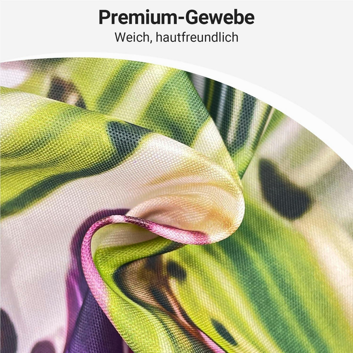 DUSCHVORHANG Grüne Blätter Vogel 180 x 200 cm - Multicolor, Textil (180/200cm)