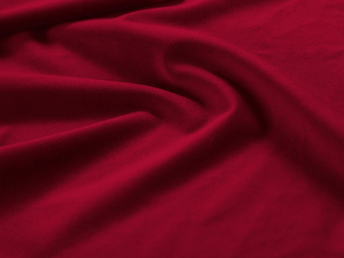 BETT mit Bettkasten und Kopfteil Bellis aus Samt rot 200x200cm - Rot, Textil (200/200cm) - Micadoni