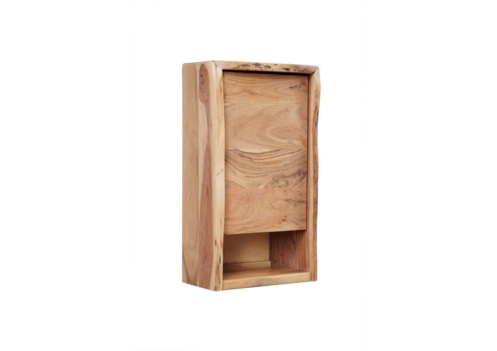 HÄNGESCHRANK Akazie 40x20x70 natur lackiert PURE ACACIA #612 - Naturfarben, Holz (40/70/20cm) - Massivmoebel24
