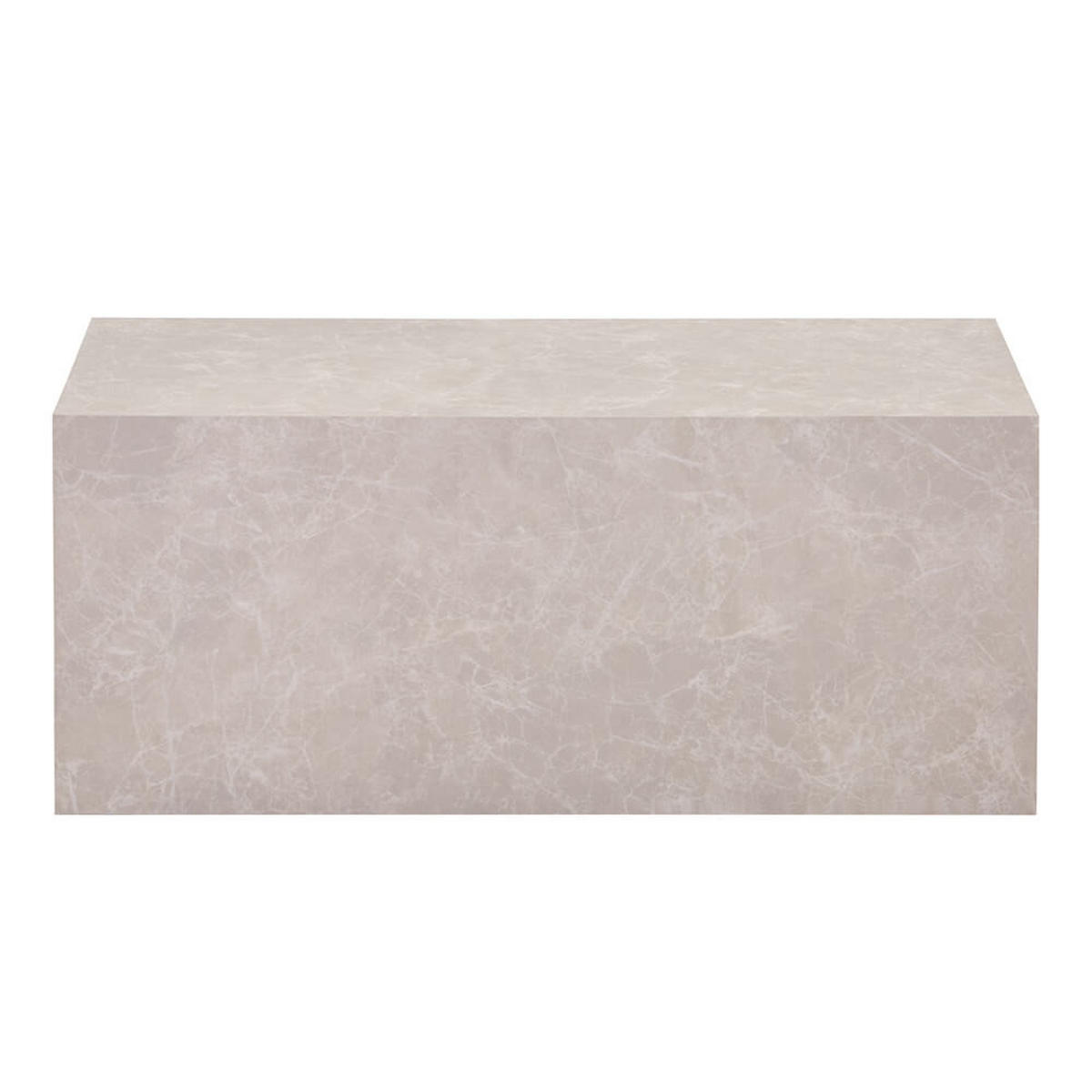COUCHTISCH Marmor AMIRI L - 95 x 50 cm Beige - Beige, Holzwerkstoff/Textil (50/95/40cm) - Home Deluxe