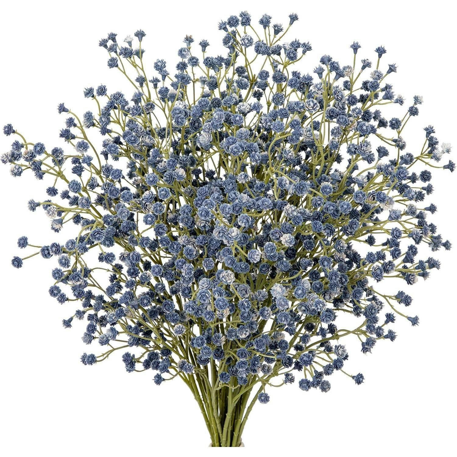 KUNSTBLUMEN 10 Stück Schleierkraut Bund 60 cm Blau - Blau, Kunststoff (60cm)