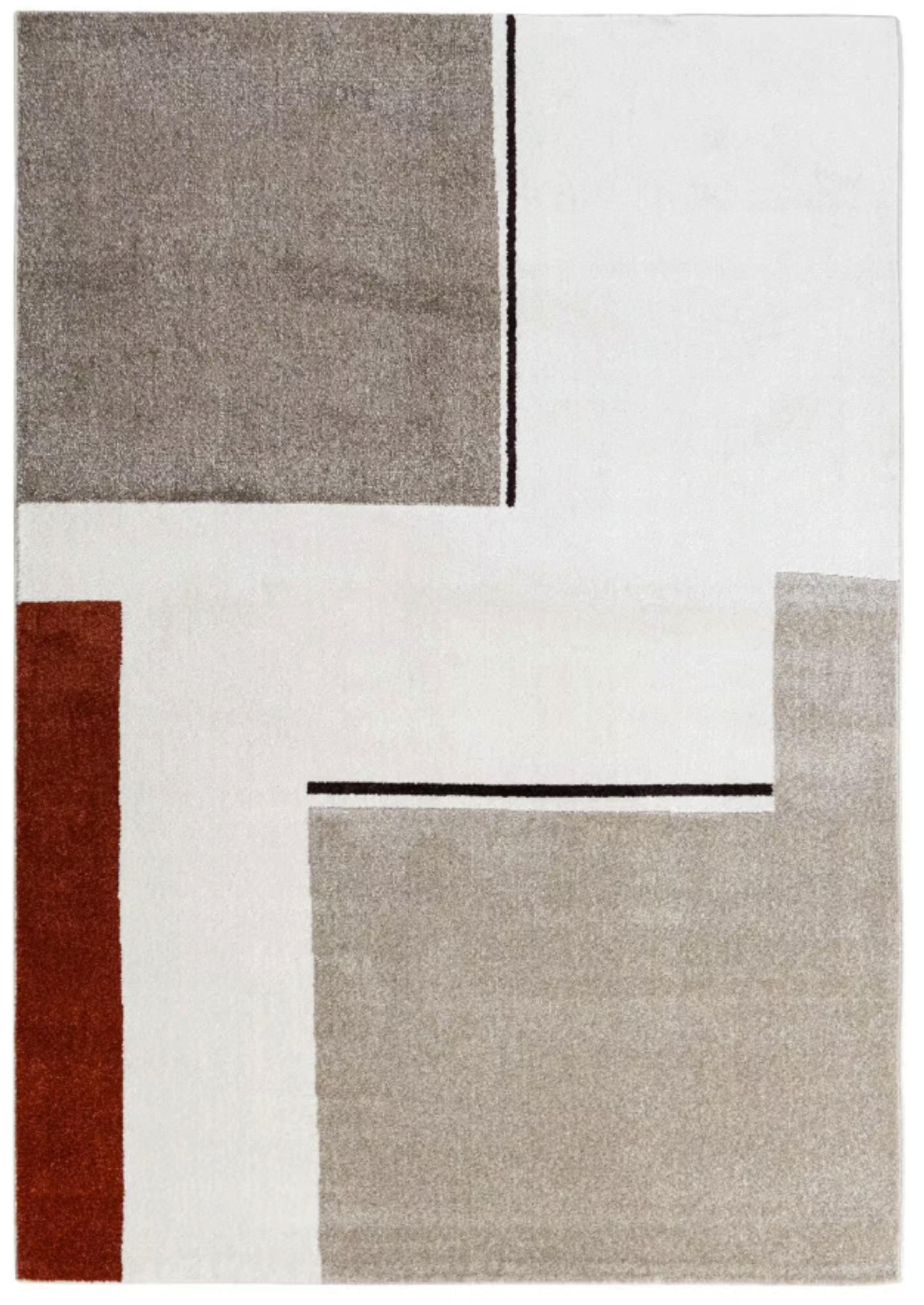 TEPPICH modern Flachgewebe SONNY Beige 120 x 170 cm - Beige, Textil (120/170cm) - Novatrend