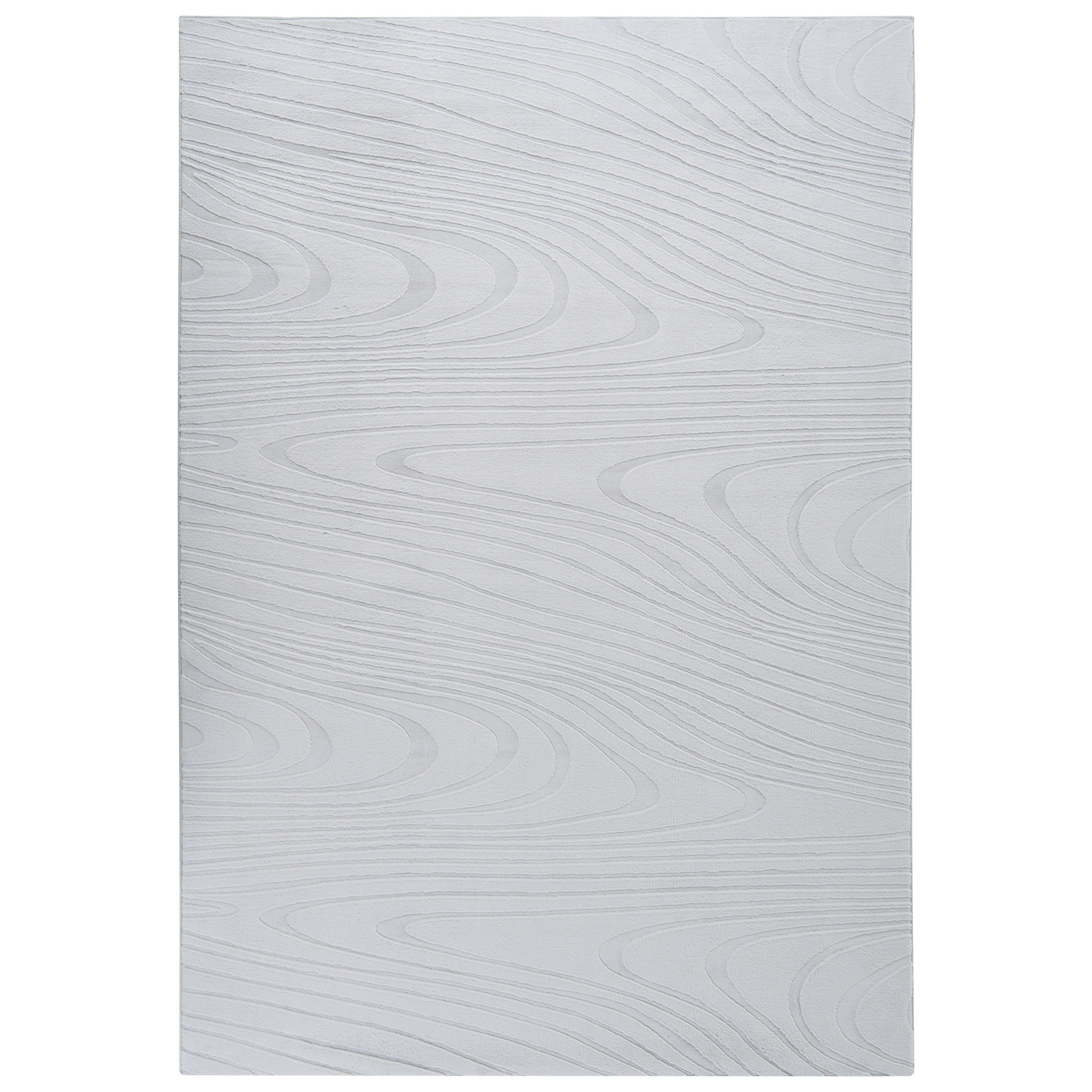 KUNSTFELLTEPPICH Hellgrau 160/230 cm Ontake - Hellgrau/Grau, Kunststoff (160/230cm) - Beliani