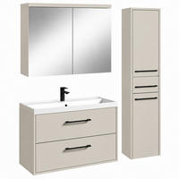 SET KUPAONSKOG NAMJEŠTAJA Florence 3-dijelni cashmere - 80 x 40 x 51 cm - boje kašmira, drvo (80/54/46cm) - Badplaats