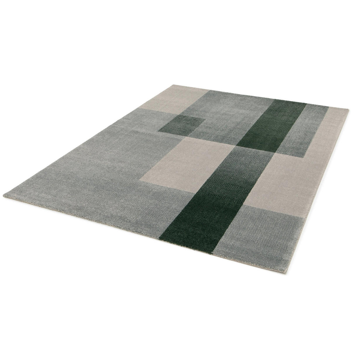 TEPPICH aus recycelten Fasern im Designstil grün - Grün, Textil (200/290cm) - AFK Living