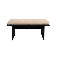 SITZBANK Shiho 85x35x38 cm Beige/ Braun - Beige/Braun, Holz (85/38/35cm) - Dutchbone