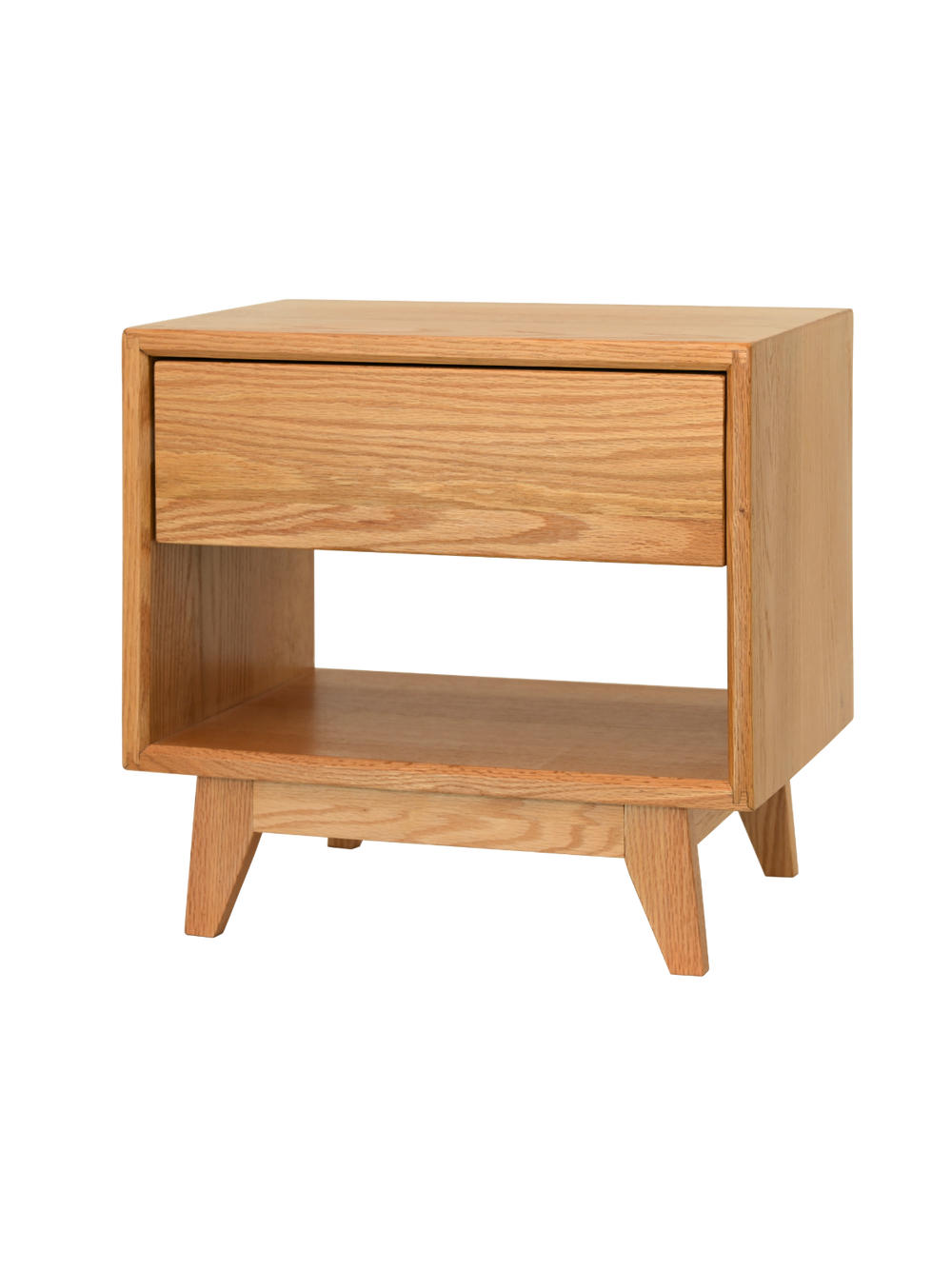 NACHTSCHRANK mit Schublade - Eichefarben, Holz (46/44/34cm) - holz4home